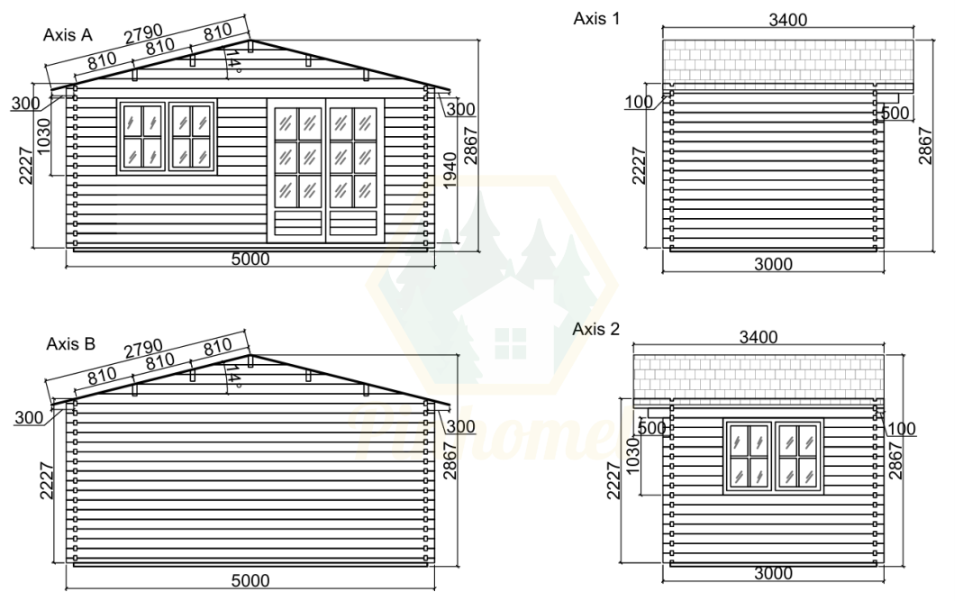 PINHOMEL4 - 5x3m, 44mm   