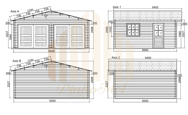 PINHOMEL15 - 6x5m, 44mm    
