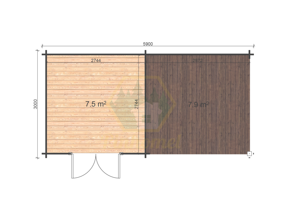 ELISE - 3x5.9m, 28mm  