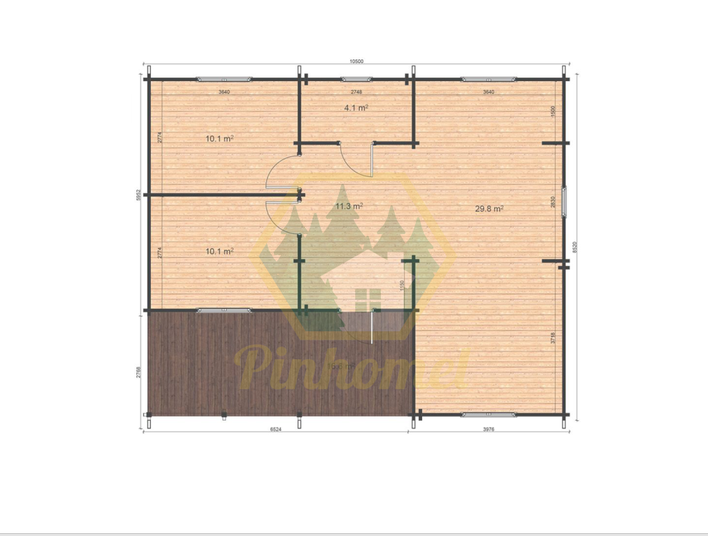JENNIFER - 10.5 x 8.32m, 44mm