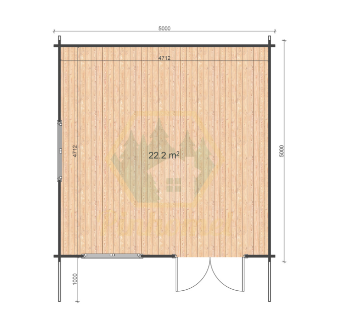 LINUS 5x5m - 44mm  