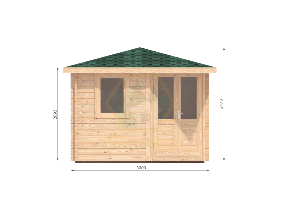 LUKNE - 3x3m, 28mm   
