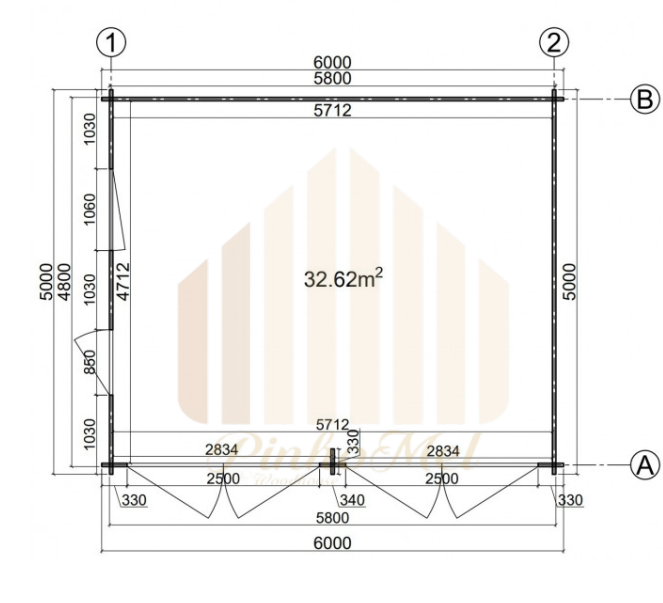 PINHOMEL15 - 6x5m, 44mm    