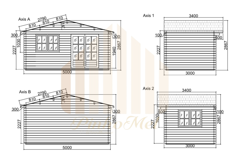 PINHOMEL4 - 5x3m, 44mm   