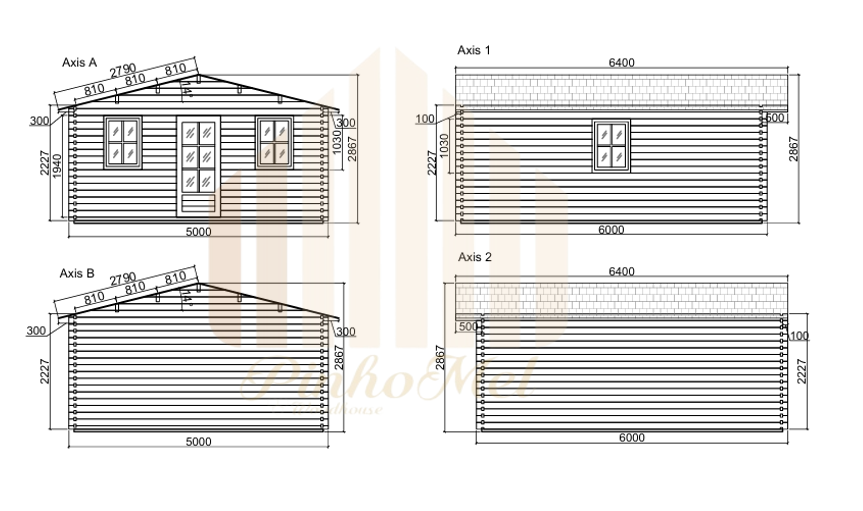 PINHOMEL5 - 5x6m, 44mm    