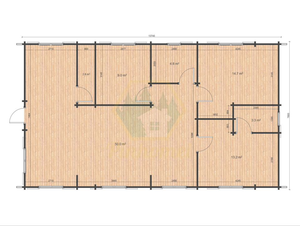 SEVILLA - 7.8 x 13.74m, 44mm 
