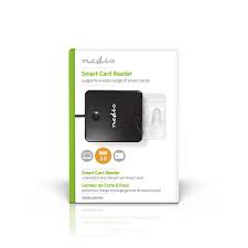 Leitor de cartões inteligentes/smartcards (cartão cidadão) USB2.0 - Nedis CRDRU2SM1BK